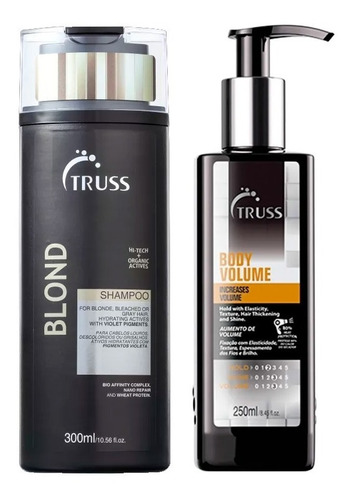 Kit Truss Blond Shampoo 300ml E Body Volume 250ml