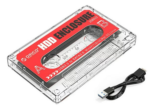 Cofre Diseño Cassette Orico 2.5 3.0 Disco Duro Hdd & Ssd