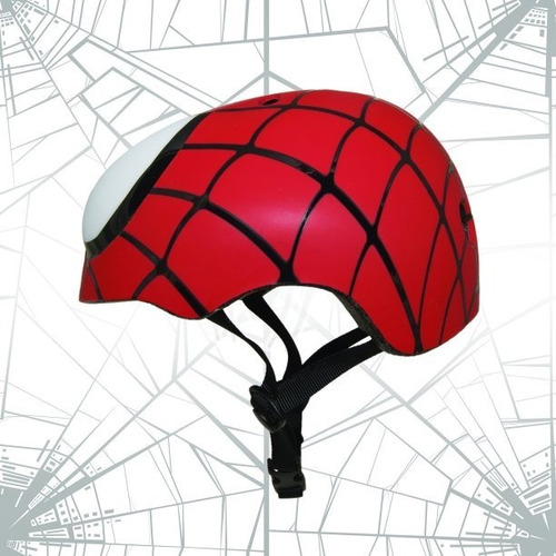 Imagen 5 de 7 de Casco Marvel Spiderman Hero Rojo Proteccion Para Niño