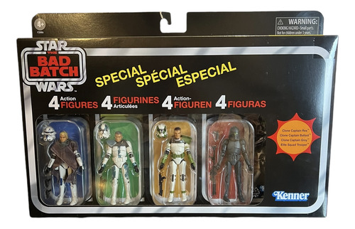 Star Wars Vintage Collection The Bad Batch 4-pack Rex Grey