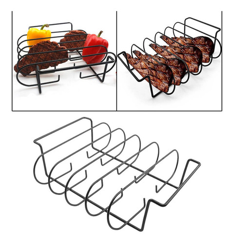 Soporte Antiadherente Para Asar 4 Costillas Para Asar Carne