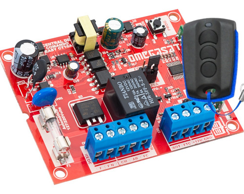 Central Placa Omegasat Para Motor De Portão + Controle