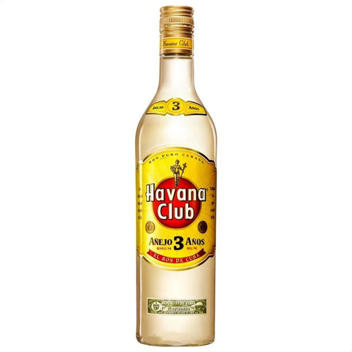 Ron Cubano Havana Club Añejo 3 Años 750ml - 01mercado | MercadoLibre