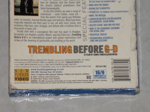 Trembling Before G-d-documental Gay/les-2 Dvd's Subt.español (Usado)