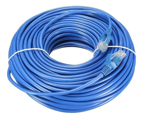Cable De Red Para Internet 30 Metros Azul Rj45 Categoria 5e