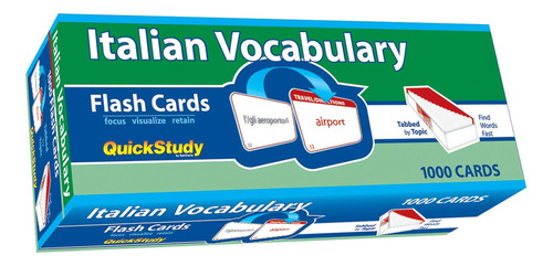 Libro: Italian Vocabulary Flash Cards (1000 Cards): A Tool