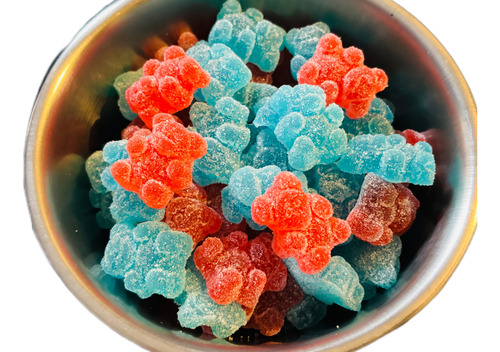 Gomitas Dulces Ositos Panditas Rojos Y Azules 1kg