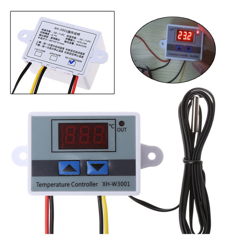 Controlador De Temperatura Digital Led 10a Thermostat Contro