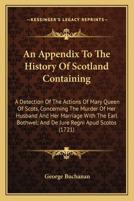 Libro An Appendix To The History Of Scotland Containing: ...