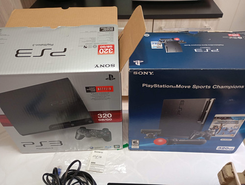 Sony Playstation 3 Slim Move Sports Champion Value Pack Preto (Usado)