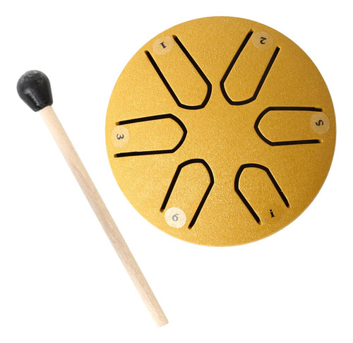 Steel Tongue Drum, Ethereal Drum 6 Notes 3 Pulgadas Hand Pan