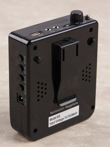 Imagen 4 de 5 de Micrófono Amplificador Parlante Para Profe Guía / Eshopviña