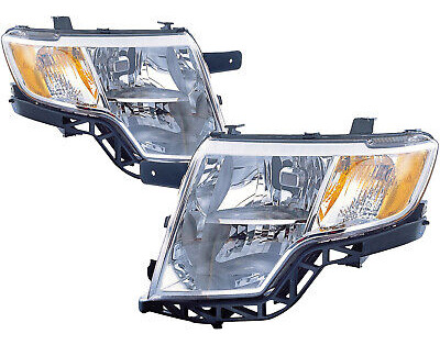 Chrome Left And Right Headlight Set Fits Ford Edge 2007- Vvc