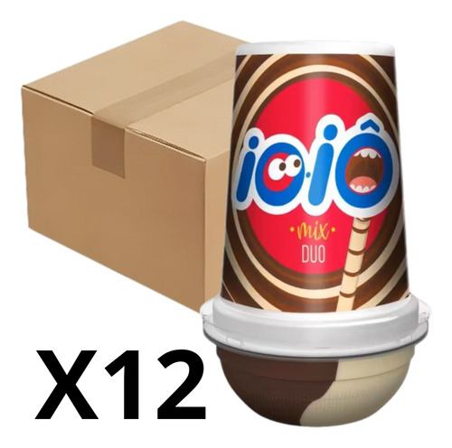 Ioiô Cream Mix Duo Hershey's 41,9g Caixa Com 12 Un.
