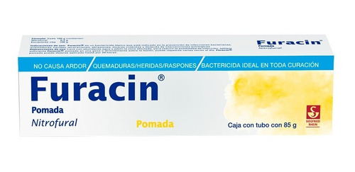 Furacin 85gr (nitrofural) Alivia Quemaduras/heridas/raspones