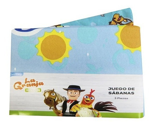 Imagen 3 de 7 de Juego Sábanas 1 Plaza La Granja De Zenon Original Y Oficial
