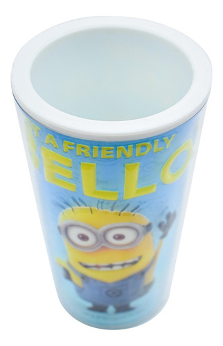 Vaso Minions The Rise Of Gru Doble Pared Plastico 3d 488 Ml Color Multicolor