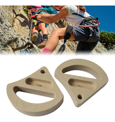 2 Uds Escalada Hangboard Tablero Colgante De Madera