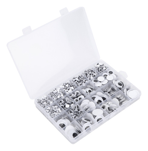 1 Caja De Juguetes Autoadhesivos De Bricolaje Con Ojos Móvil