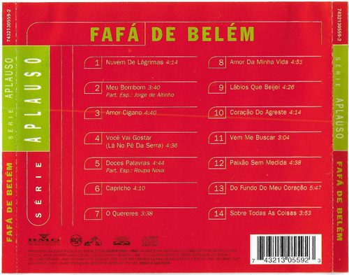 Cd - Fafa De Belem - Série Aplauso