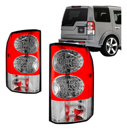 Par Lanterna Discovery 4 2009 2010 11 12 13 Cristal Com Led
