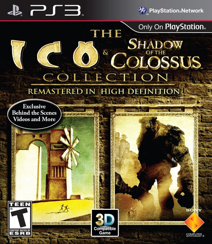 Jogo Ico & Shadow Of The Colossus Ps3 Mí Fisica Frete Grátis