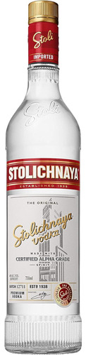 Vodka Stolichnaya 750ml Suavidad Y Pureza Que Debes Sentir