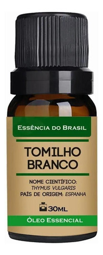 Óleo Essencial Tomilho Branco 30ml - Puro E Natural