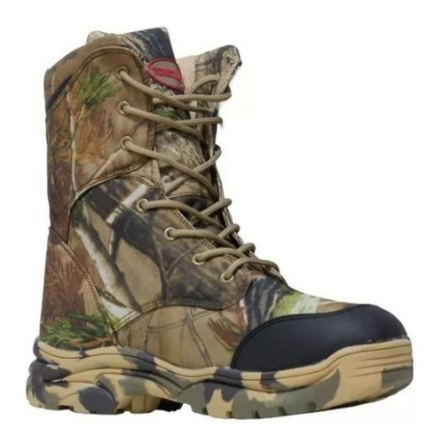 Botas Tácticas Militar Caña Alta Camufladas Hojas