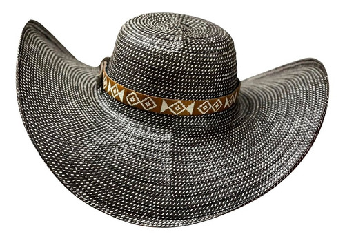 Sombrero 21 Fibras Exclusivo Negro Calidad A Mano