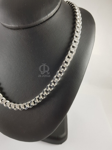 Imagen 4 de 7 de Cadena Plata 925 Groumet 7mm 60cm Maciza Hombre Garantia