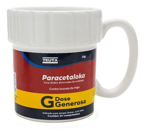 Caneca 330 Ml Paracetaloka Americanshop 10187