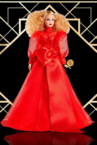 Barbie Vestido Rojo Signature 75 Aniversario Caja Coleccion