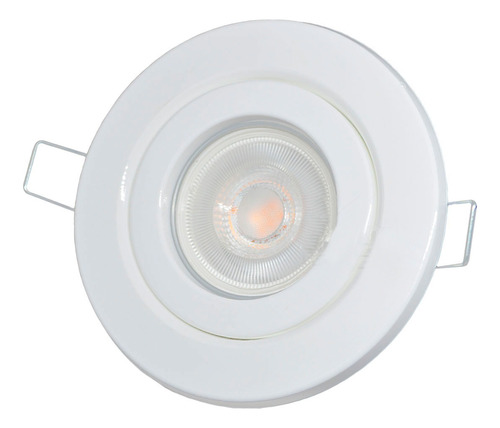 Spot Embutir Circular + Dicro Led 6w Dimerizable Pack X10