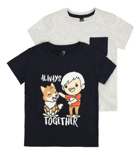 Pack De Playeras San Valentín De Bebé Niño C&a (3000691)