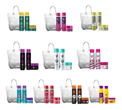 48 Produtos Fashion Shampoo + Condi + Máscara + Necessaire