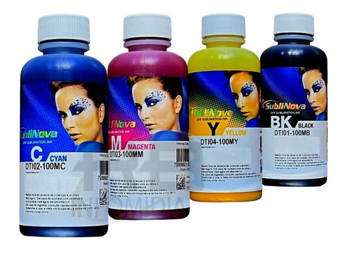 Tinta Sublimática Inktec + Perfil De Cores Cód Icc 4x100ml