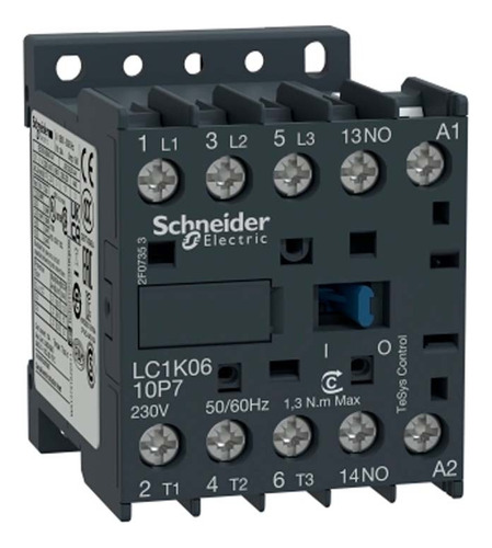 Contactor 3p 6a 1na 110v 50/60hz