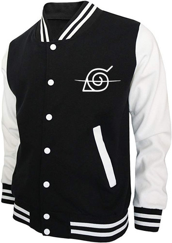 Chaqueta Tipo Universitaria Estampado Vinil Naruto Itachi 