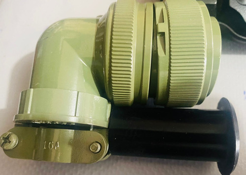 Kit Conectores Militar Codo 90° Macho/hembra 26 Pin (28-12)