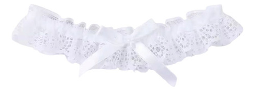 Liguero Para Novia De Encaje Color Blanco Blanco Unitalla