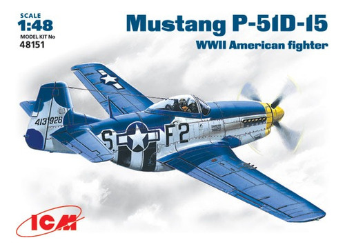 Modelismo Americano P-51 D-5 Mustang 1/48 Icm