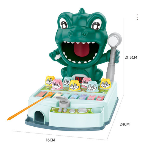 Imagen 9 de 9 de Hamster Juego Aprendiendo Juguetes Dinosaurio Verde