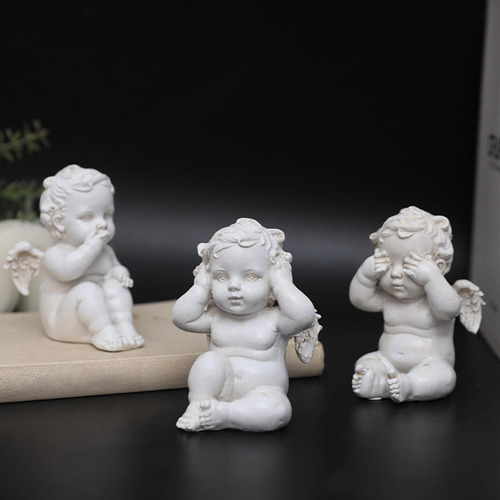 3x Estatua Nórdica De Ángulo De Adorno De Para