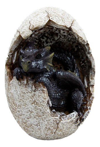 Fossil Twilight Onyx Dragon Hatchling Breaking Out Of E...