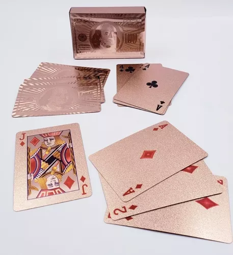 Jogo de Cartas Baralho Rosé Gold