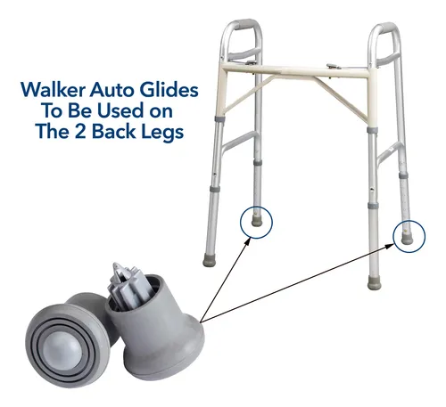 Walker Auto Glides Carex For Seniors & Adults Universal Fit