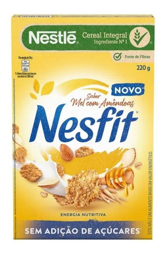 Cereal Matinal Integral Mel Com Amêndoas Nesfit Caixa 220g