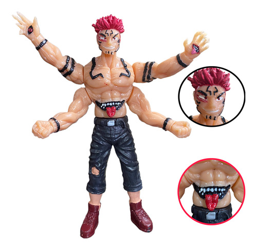 Sukuna Jujutsu Kaisen Figura Articulada Templo Del Mal Jk
