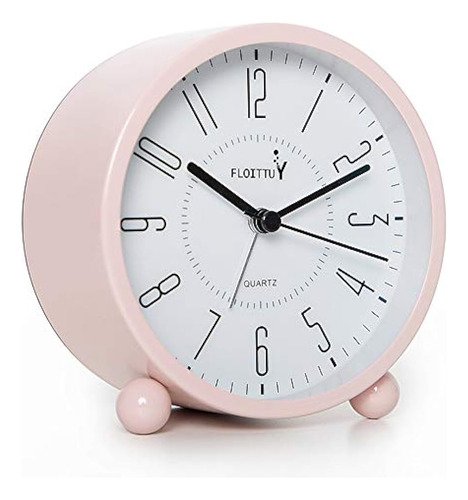 Floittuy Reloj Despertador Súper Silencioso De 5 Colores, De